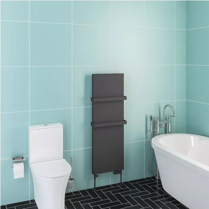 Eastbrook Wingrave 1200 x 410 Flat Panel Radiator Matt Anthracite