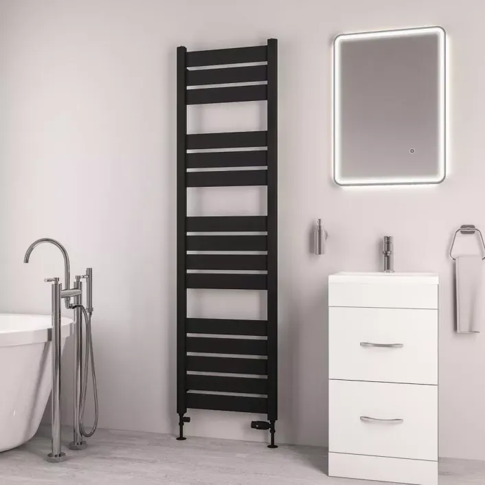 Eastbrook Santero 1800 x 500mm Towel Rail Matt Black