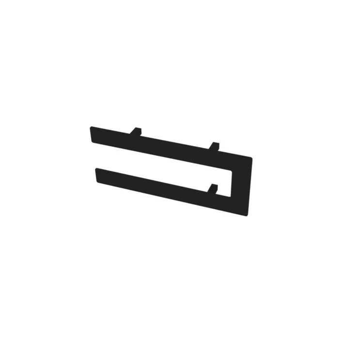 Eastbrook Addington Double Flat Style Towel Hanger 366mm Matt Black