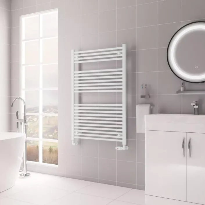 Eastbrook Biava Multirail HV Straight 1118 x 750mm Gloss White
