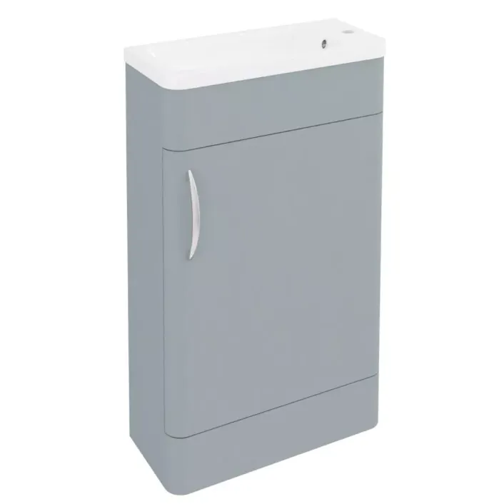 Eastbrook Cavone 50CM 1 Door Basin Vanity Unit - Matt Grey - Freestanding