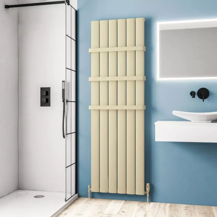 Eastbrook Malmesbury 1800 x 565 Aluminium Radiator Matt Cappuccino