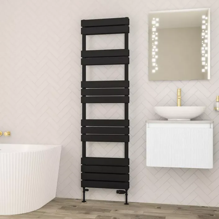 Eastbrook Addington II Towel Rail 1750 x 500 Type20 Matt Black