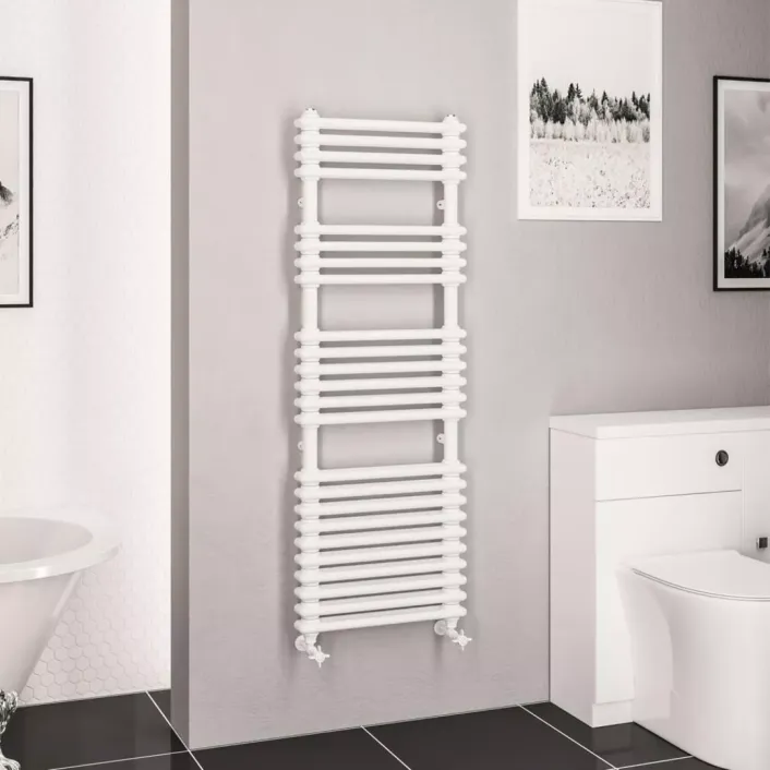 Eastbrook Imperia 2 Column Multirail 1430 x 500mm Gloss White