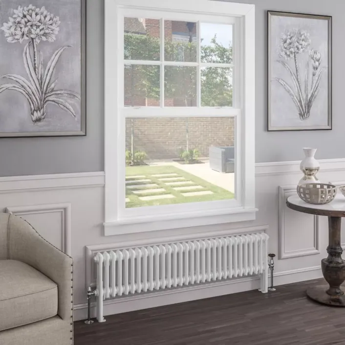 Eastbrook Imperia 2 Column Radiator 300 x 1370mm Gloss White