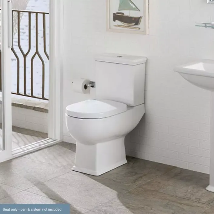 Eastbrook Cheltenham Soft Close Toilet Seat - White