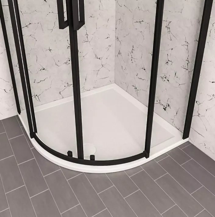 Eastbrook Corsair Anti-Slip 800x800mm Quad 25mm Shower Tray - White