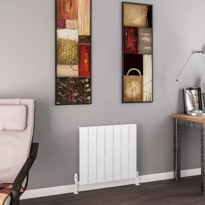 Eastbrook Charlton 600 x 660 Aluminium Radiator Matt White