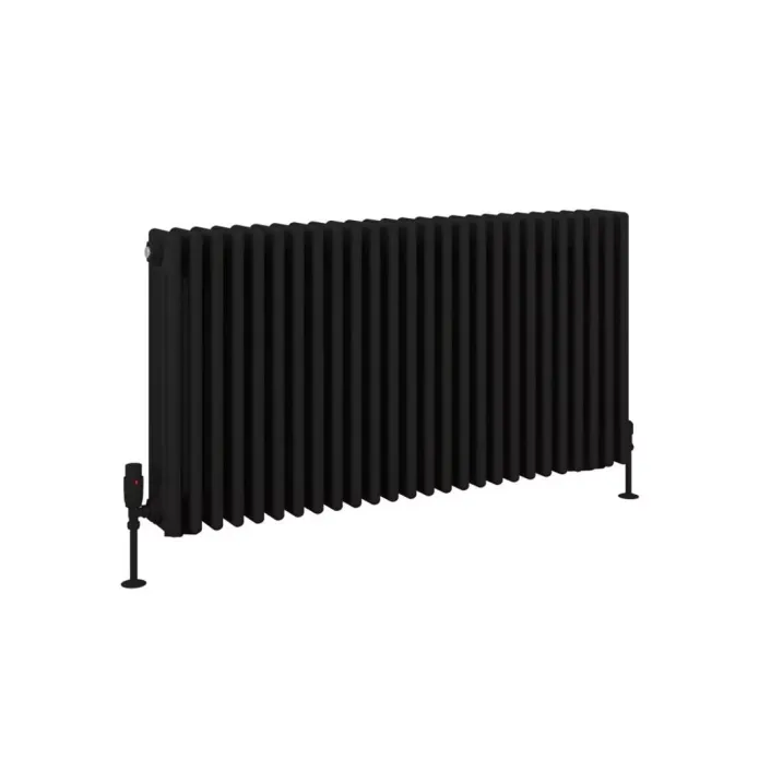 Eastbrook Rivassa 4 Column Radiator 600 x 1190mm Matt Black