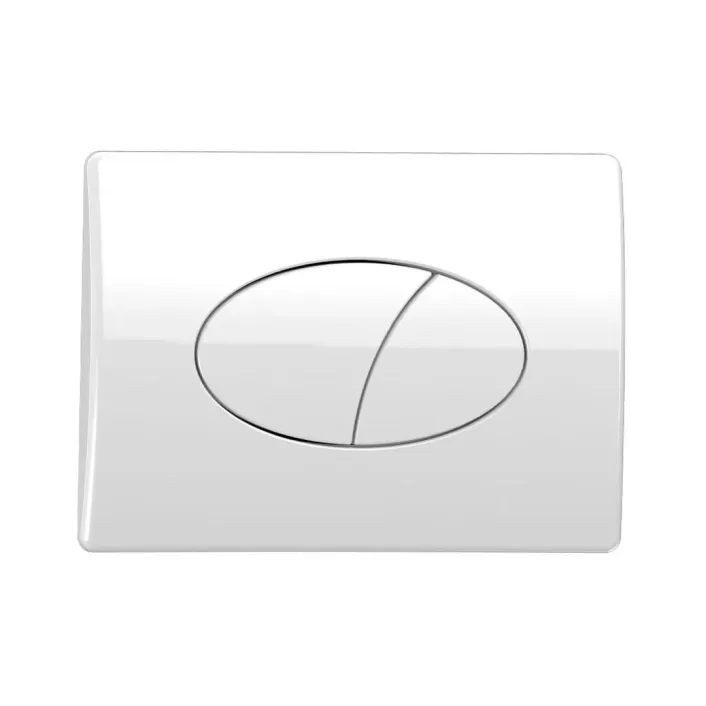 Eastbrook Round Pneumatic Push Plate / Flush Plate - White
