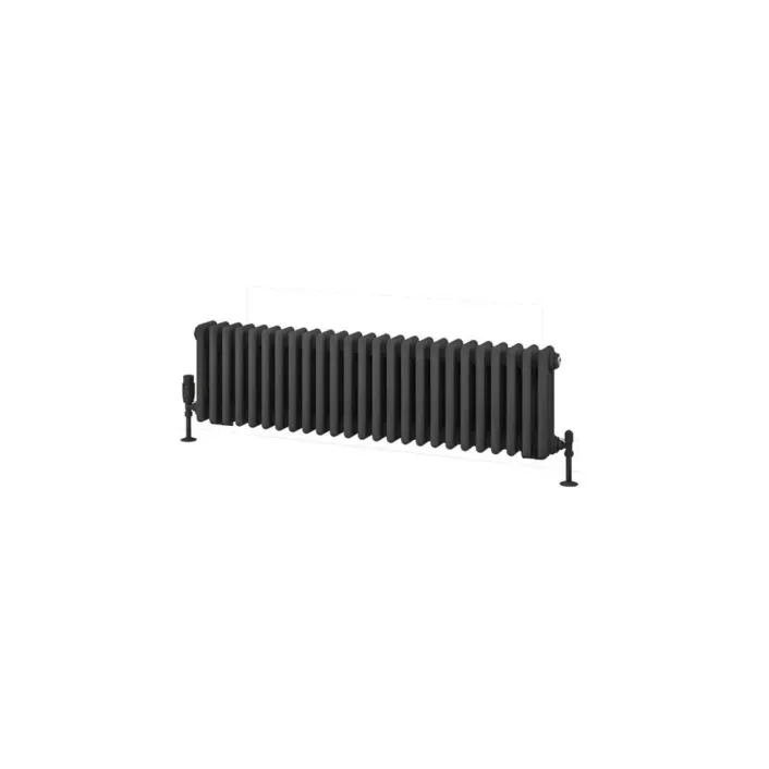 Eastbrook Rivassa 3 Column Rad. 300x1148mm Matt Anthracite