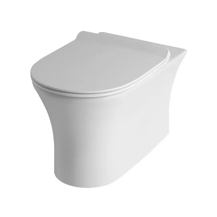 Eastbrook Northall Back To Wall WC Pan with Fixings - White