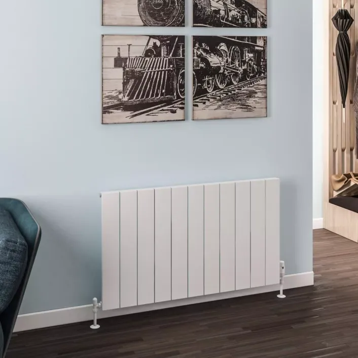 Eastbrook Rosano 600 x 1040 Aluminium Radiator Matt White