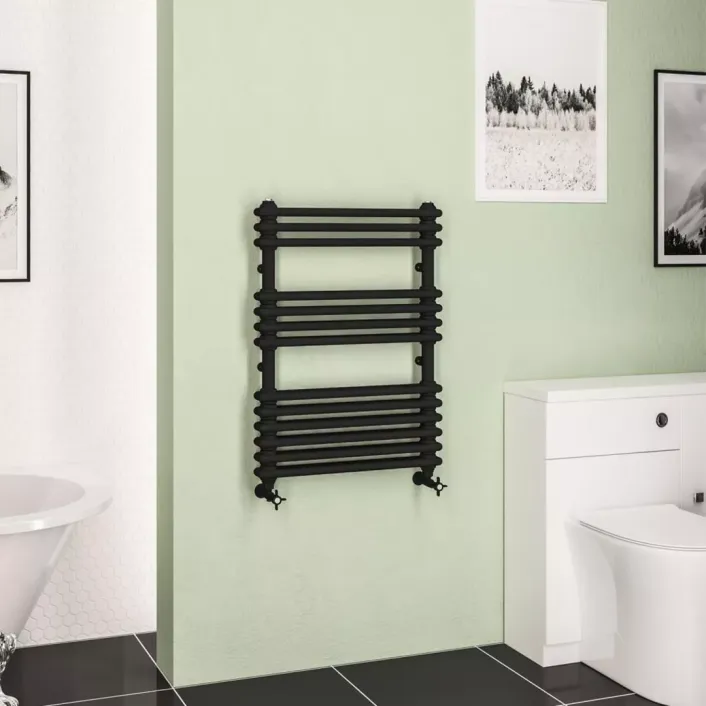 Eastbrook Imperia 2 Column Multirail 832 x 600mm Matt Black