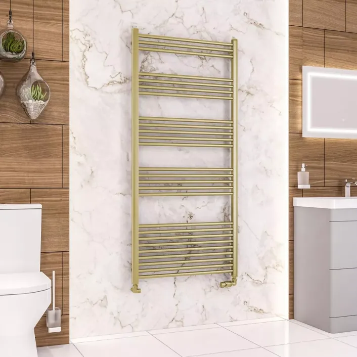 Eastbrook Wendover Straight Multirail 1600 x 750 Brushed Brass