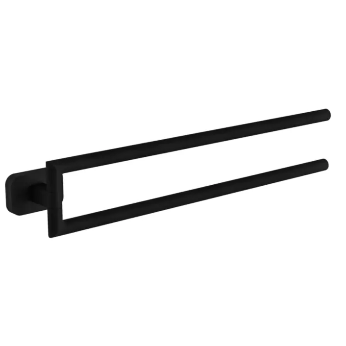 Eastbrook Asti 406.5mm Double Split Towel Rail - Matt Black