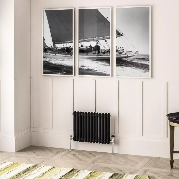 Eastbrook Imperia 2 Column Radiator 450 x 605mm Matt Black