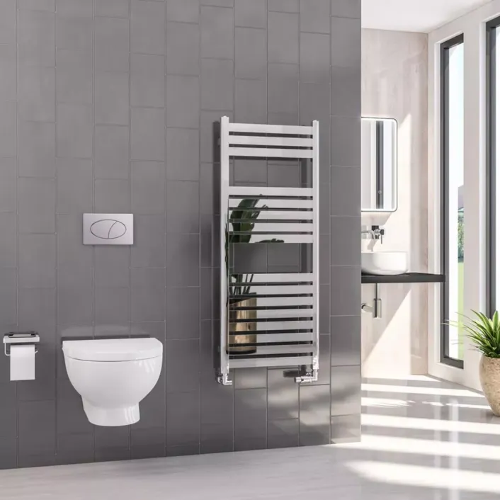 Eastbrook Defford 1200 x 500mm Towel Rail Chrome