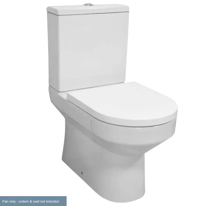 Eastbrook Kenley Close Coupled WC Pan with Fixings - White