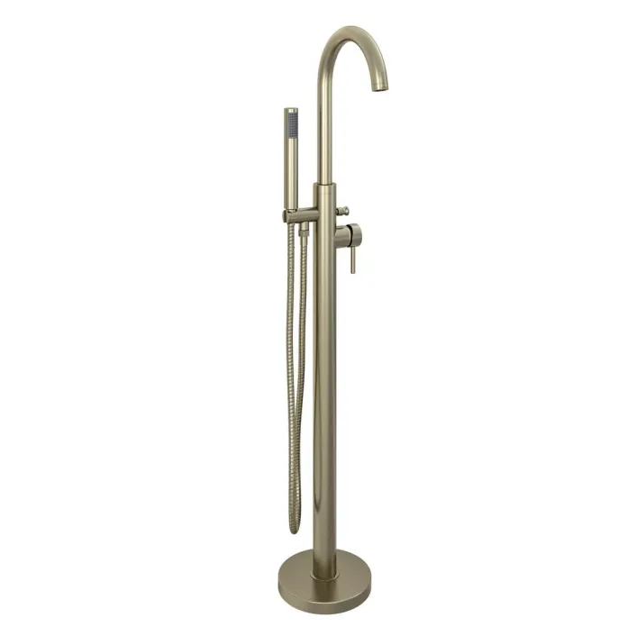 Eastbrook Meriden Floor Standing Single Level Bath Shower Mixer (BSM) Tap - Brushed Brass