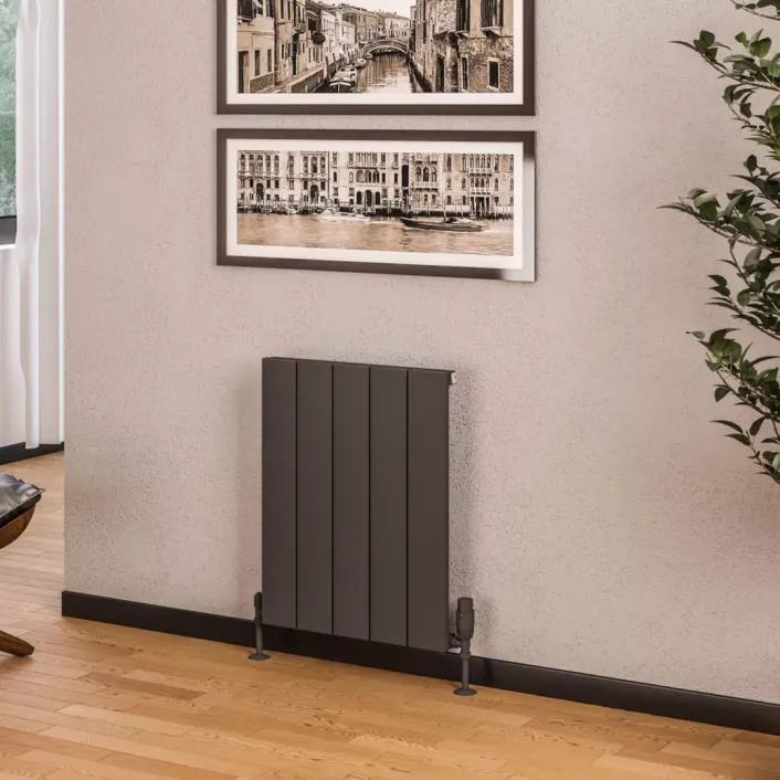 Eastbrook Rosano 600 x 470 Aluminium Radiator Matt Anthracite