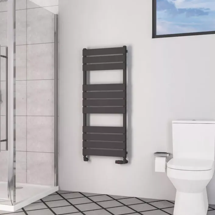 Eastbrook Deddington 1200 x 500 Towel Rail Matt Anthracite