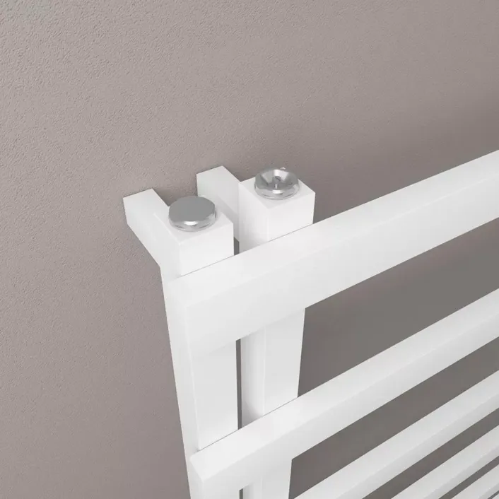 Eastbrook Platani 1150 x 500mm Towel Rail Matt White