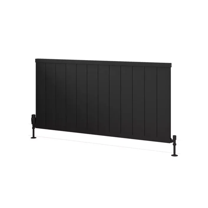 Eastbrook Kingswood Slimline 600 x 1210 Aluminium Radiator Matt Black