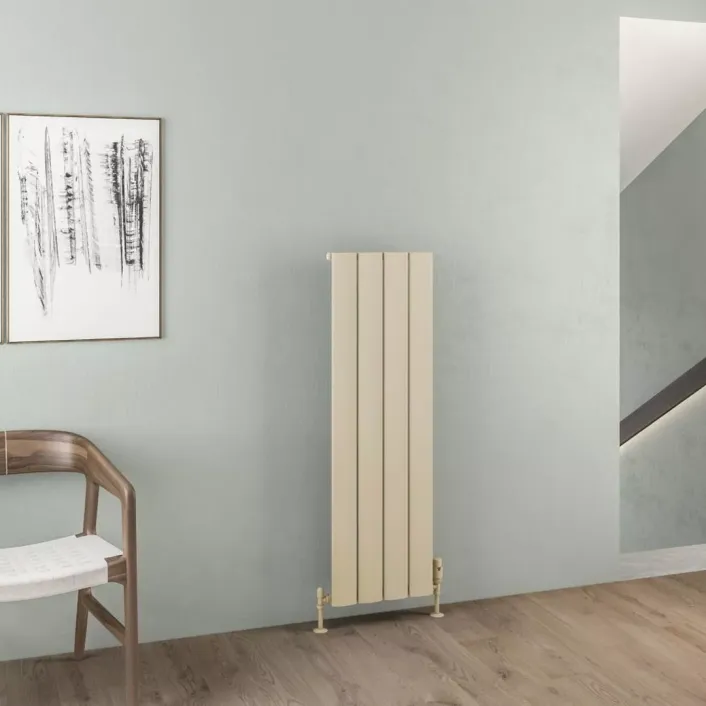 Eastbrook Malmesbury 1200 x 375 Aluminium Radiator Matt Cappuccino
