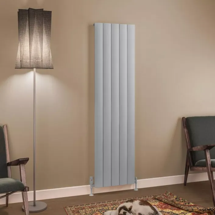 Eastbrook Tordino 1800 x 470 Aluminium Radiator Matt Grey