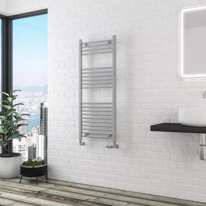 Eastbrook Wingrave 1200 x 500 Straight Multirail Matt Grey