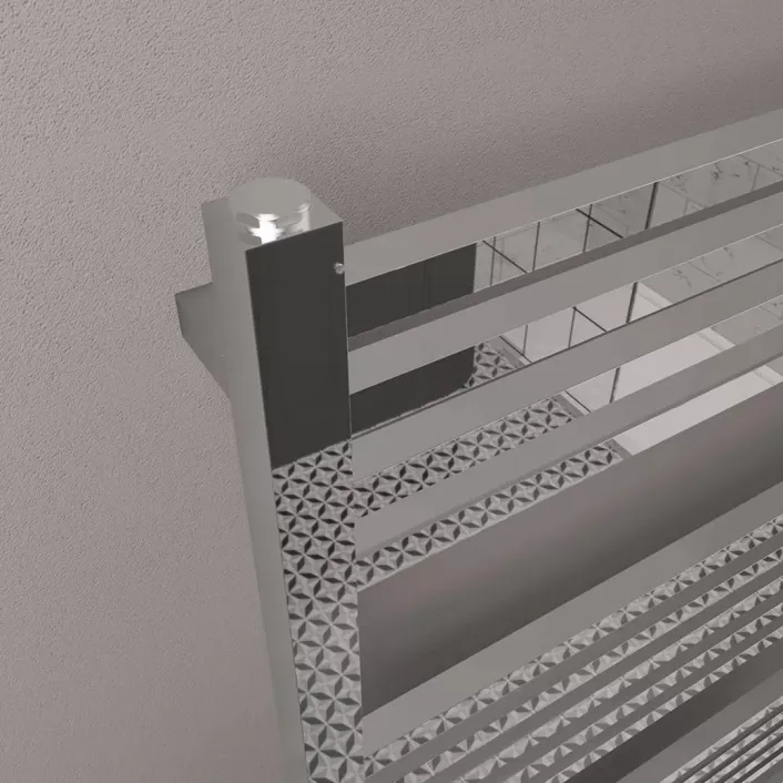 Eastbrook Tuscan Square Multirail 1200 x 600 Chrome