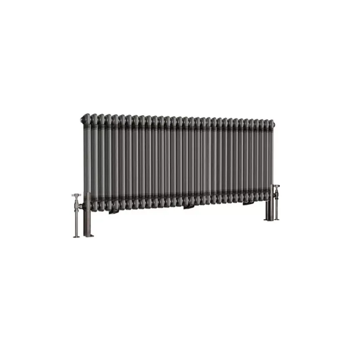 Eastbrook Imperia 2 Column Radiator 600 x 1460mm Bare Metal