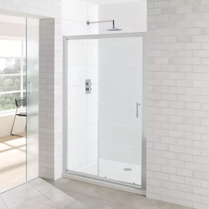 Eastbrook Vantage Easy Clean 1850mm x 1000mm Slider Shower Door - Chrome