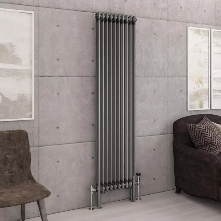 Eastbrook Imperia 2 Column Radiator 1800 x 470mm Bare Metal