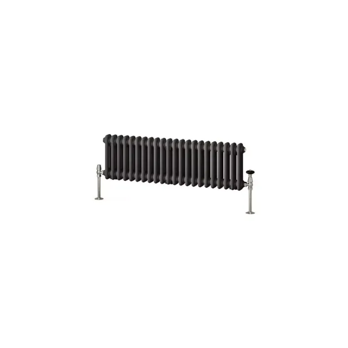 Eastbrook Imperia 2 Column Radiator 300 x 1010mm Matt Anthracite