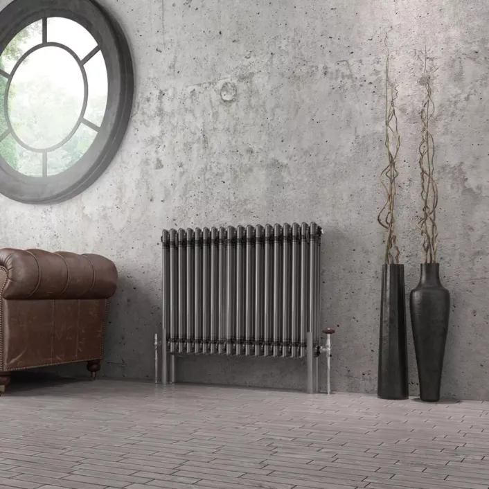 Eastbrook Imperia 3 Column Radiator 600 x 830mm Bare Metal