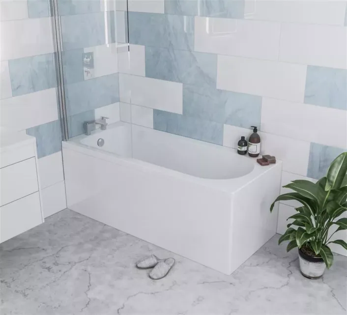 Eastbrook Henbury Single Ended (SE) 1500 x 700 x 440mm Rectangular 3mm Bath - White
