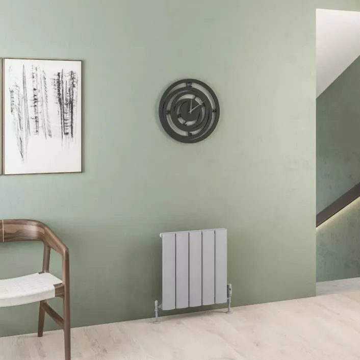 Eastbrook Malmesbury 500 x 470 Aluminium Radiator Matt Grey