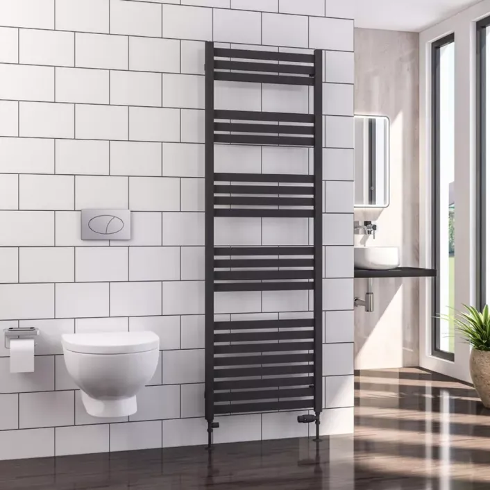Eastbrook Defford 1800 x 600mm Towel Rail Matt Anthracite