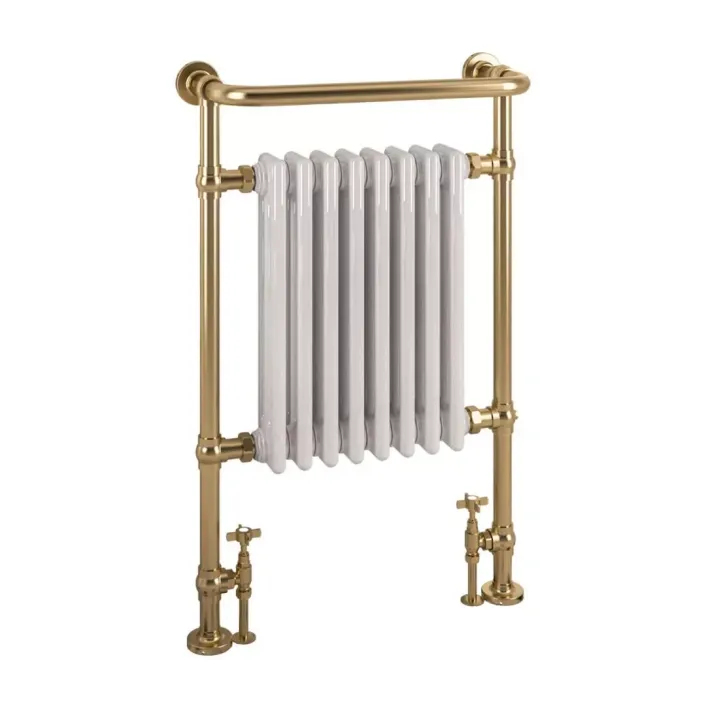 Eastbrook Isbourne 940 x 600 Brushed Brass / Gloss White