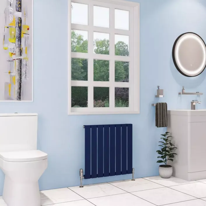 Eastbrook Deddington 600 x 630 Radiator Matt Cobalt Blue