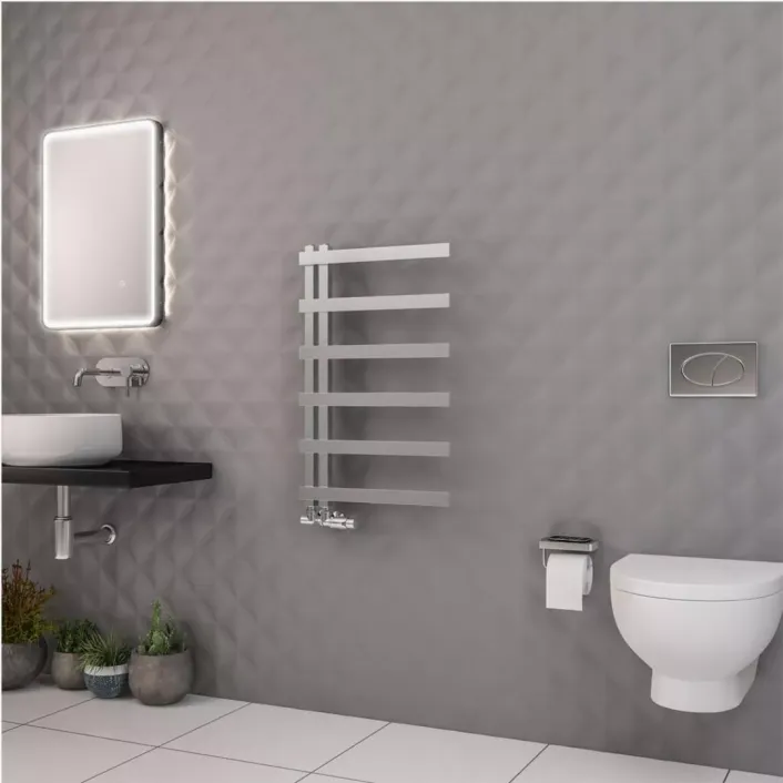 Eastbrook Platani 800 x 500mm Towel Rail Chrome