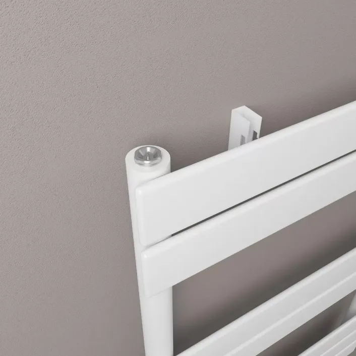 Eastbrook Addington II Towel Rail 790 x 400 Type10 Gloss White