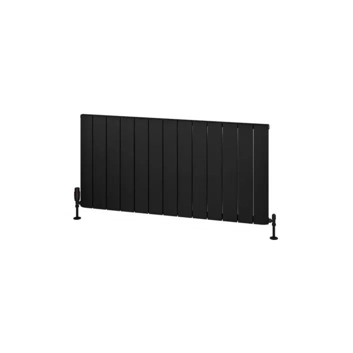 Eastbrook Withington 600 x 1230 Aluminium Radiator Matt Black