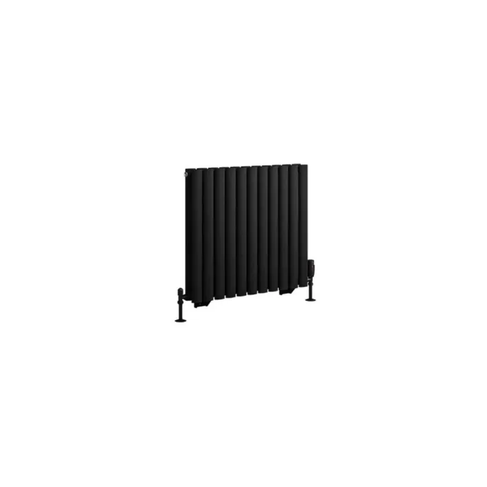 Eastbrook Tunstall Double 600 x 648 Radiator Matt Black
