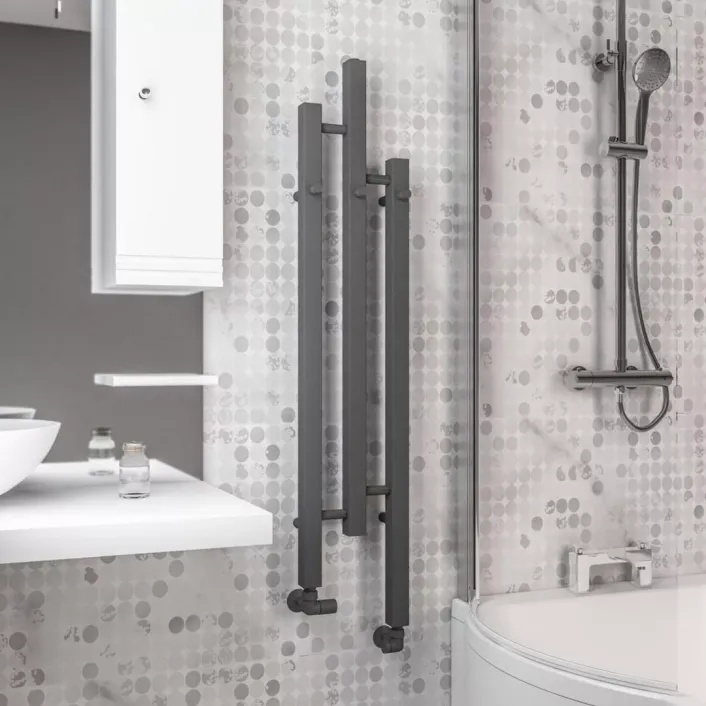 Eastbrook Conwy 1200 x 220 Radiator Matt Anthracite
