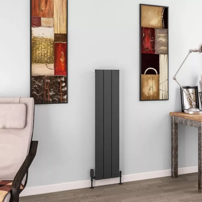 Eastbrook Charlton 1200 x 280 Aluminium Radiator Matt Anthracite
