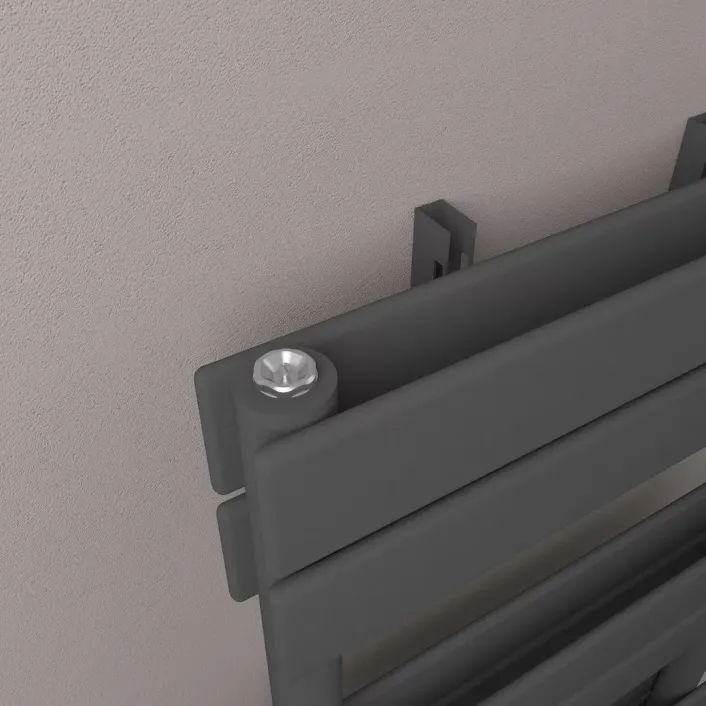 Eastbrook Addington II Towel Rail 1750 x 500 Type20 Matt Anthracite