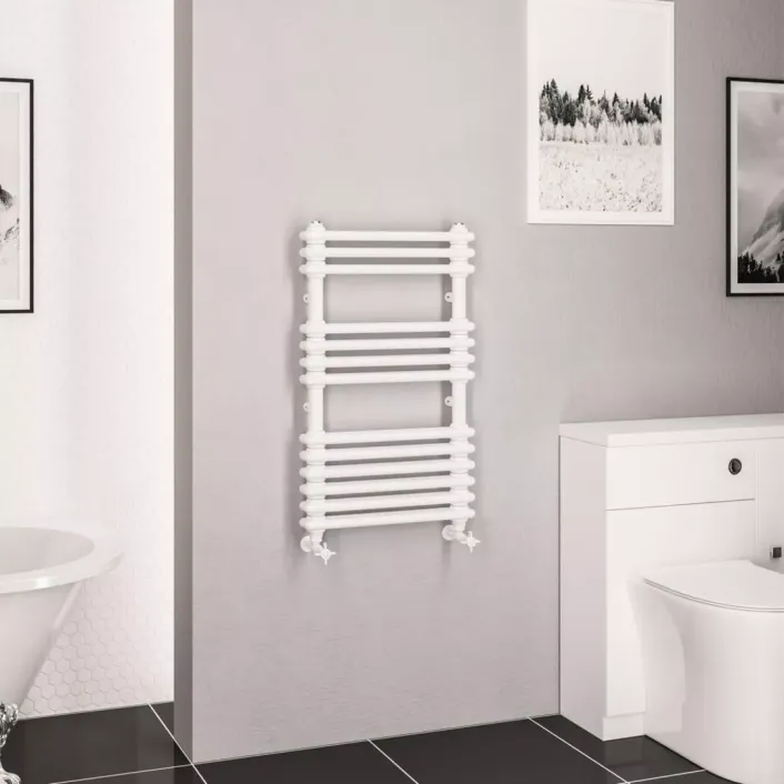 Eastbrook Imperia 2 Column Multirail 832 x 500mm Gloss White